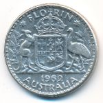 Australia, 1 florin, 1962