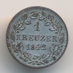 Бавария, 1 крейцер (1842 г.)