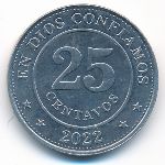 Nicaragua, 25 сентаво, 2022