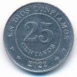 Nicaragua, 25 сентаво, 2022
