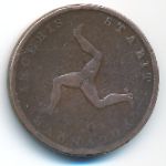 Isle of Man, 1/2 penny, 1839