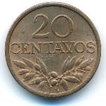 Portugal, 20 centavos, 1970