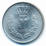 Luxemburg, 5 francs, 1976