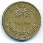 British West Africa, 2 shillings, 1938
