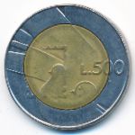 San Marino, 500 lire, 1990