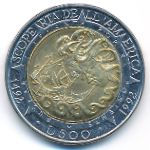 Сан-Марино, 500 лир (1992 г.)