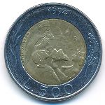 San Marino, 500 lire, 1994