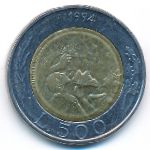 San Marino, 500 lire, 1994
