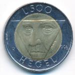 San Marino, 500 lire, 1996