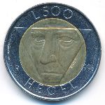 San Marino, 500 lire, 1996