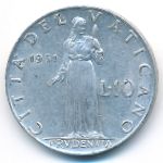 Ватикан, 10 лир (1951 г.)