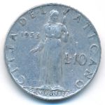 Ватикан, 10 лир (1953 г.)