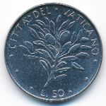 Vatican City, 50 lire, 1972