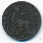 Великобритания, 1/2 пенни (1883 г.)