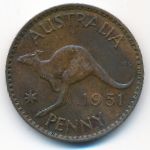 Австралия, 1 пенни (1951 г.)