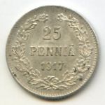 Finland, 25 pennia, 1917