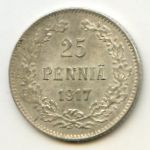 Finland, 25 pennia, 1917