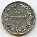Finland, 25 pennia, 1913