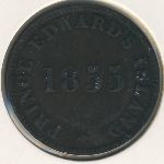 Prince Edward Island, 1/2 penny, 1855
