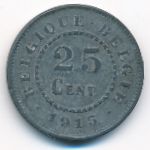 Бельгия, 25 сентим (1915 г.)