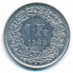 Швейцария, 1 франк (1989 г.)
