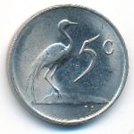 South Africa, 5 cents, 1965