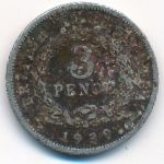 British West Africa, 3 pence, 1939