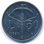 San Marino, 50 lire, 1989
