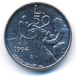 San Marino, 50 lire, 1994
