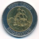 New Zealand, 50 cents, 1994