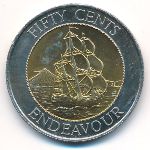 New Zealand, 50 cents, 1994