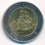 New Zealand, 50 cents, 1994
