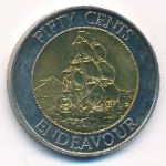 New Zealand, 50 cents, 1994