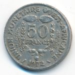 Западная Африка, 50 франков (1972 г.)