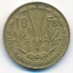 Французская Западная Африка, 10 франков (1956 г.)