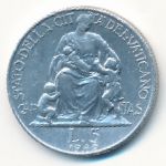Ватикан, 5 лир (1949 г.)