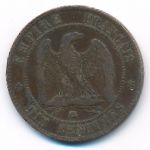 France, 10 сентим, 1856