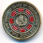 Австралия, 2 доллара (2019 г.)