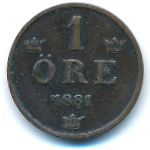 Швеция, 1 эре (1881 г.)