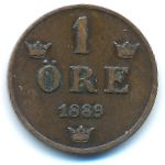 Швеция, 1 эре (1889 г.)