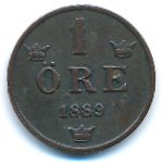 Швеция, 1 эре (1889 г.)