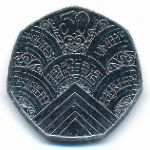 Великобритания, 50 пенсов (2022 г.)