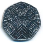 Великобритания, 50 пенсов (2022 г.)