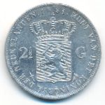 Netherlands, 2 1/2 gulden, 1851