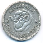 Australia, 1 shilling, 1938