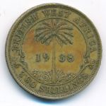 Британская Западная Африка, 2 шиллинга (1938 г.)