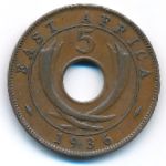 East Africa, 5 центов, 1936