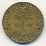 British West Africa, 2 shillings, 1949