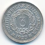 South Africa, 3 pence, 1923