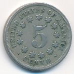 США, 5 центов (1868 г.)